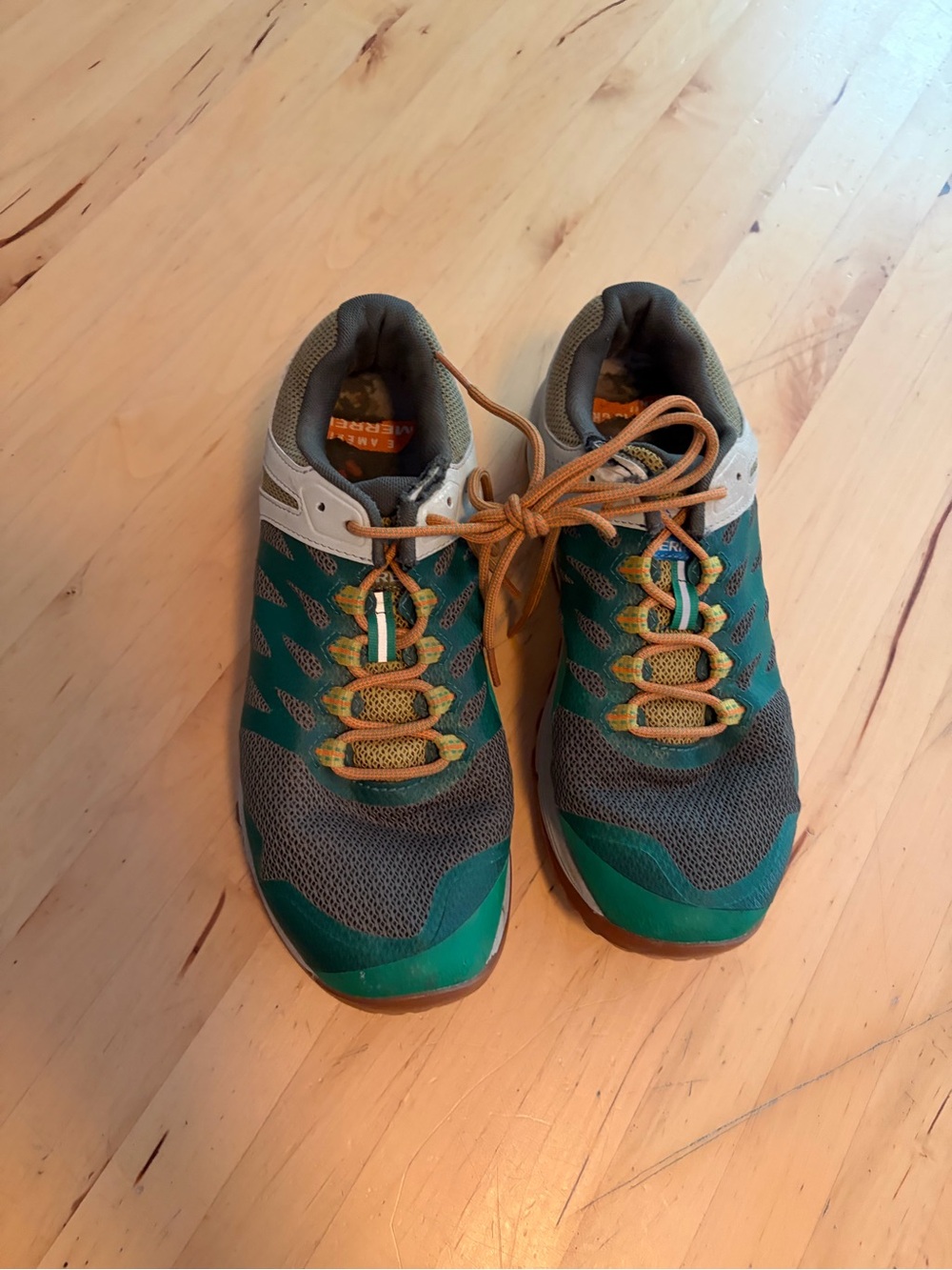 Women’s Green and Gray Active Sneakers - hiking Athletic Shoe